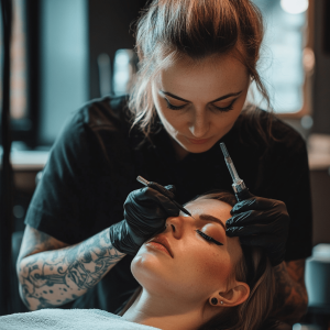 Hoe ziet permanente eyeliner eruit