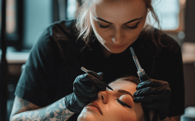 Hoe ziet permanente eyeliner eruit?